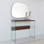 Hanah Home Espejo Transparente Amorphous 90x70 cm, 100% MDF, Moderno, Ideal para Hogar y Hoteles